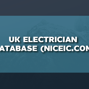 UK Electrician Database (niceic.com)