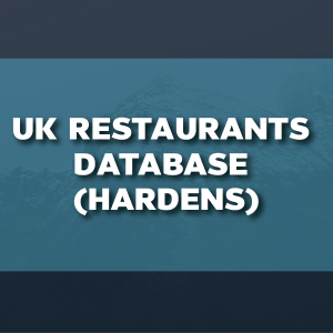 UK Restaurants Database (Hardens) - 12k records