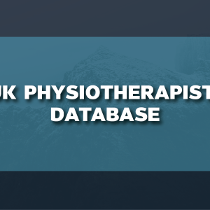 UK Physiotherapist Database - 5k records