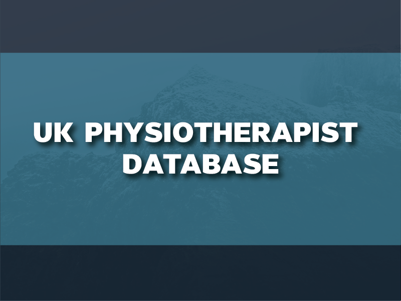 UK Physiotherapist Database - 5k records