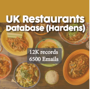 UK Restaurants Database (Hardens)