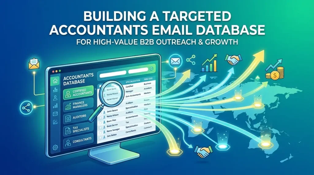 accountants database with segmented professional contacts